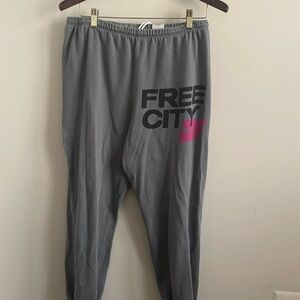 Gray Free City Sweatpants